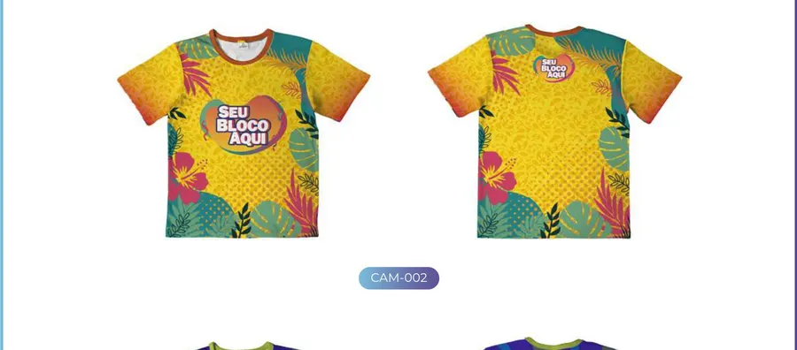 Camisa de Bloco (Manga) - CAM-002
