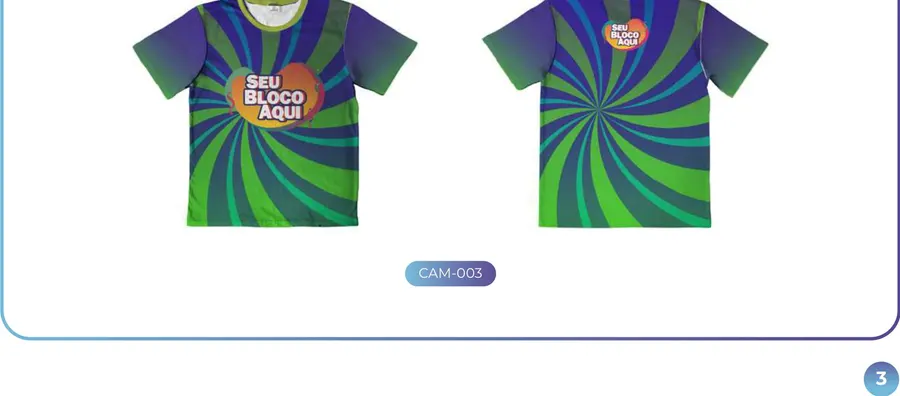 Camisa de Bloco (Manga) - CAM-003